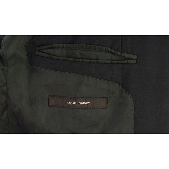 Z Zegna Solid Black 2-Btn Wool Blazer Jacket Men's 42R - Picture 10 of 10